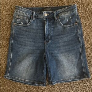 NWOT Judy Blue high waist vintage denim shorts, Size L